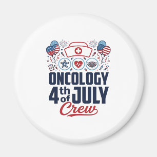 Aimant Chemio Crew Médical Patriotique T-shirt 4 juillet