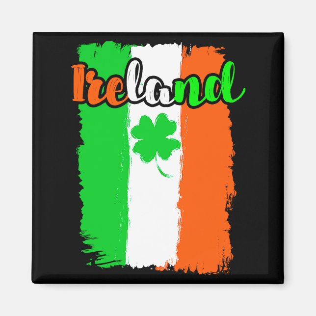 Aimant Chemise 1 jour de la Saint-Patrick trèfle Irlande  (Devant)