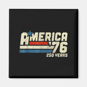 Aimant Chemise 250e anniversaire États-Unis Aamerica Rétr