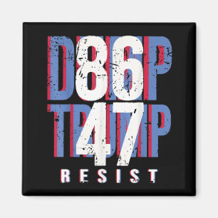 Aimant Chemise 86 47 Anti Trump Impeach 47 Dump Trump