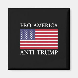 Aimant Chemise anti-Trump - Le drapeau américain résiste