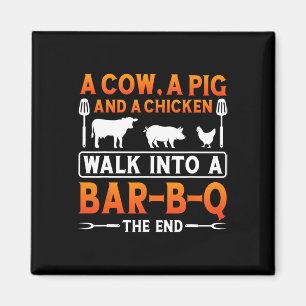 Aimant Chemise Barbecue A Vache