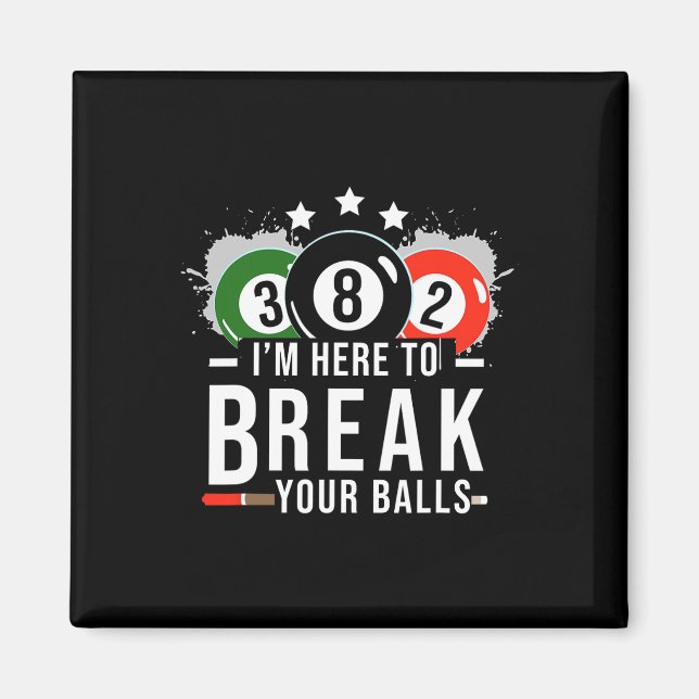 Aimant Chemise billard de la piscine - Billard Pool Break (Devant)