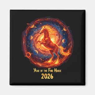 Aimant Chemise Cheval de Feu Lunaire Céleste Chinois
