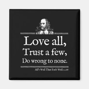Aimant Chemise citation Shakespeare Amour Tout Théâtre Li