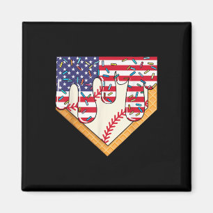 Aimant Chemise De Baseball Crème Glace - Chemises De Base