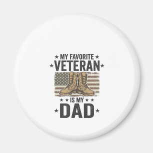Aimant Chemise de bottes de combat patriotiques pour papa