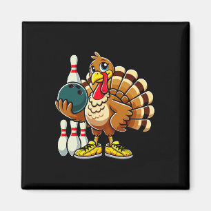 Aimant Chemise de Bowling Thanksgiving Femmes Hommes Drôl