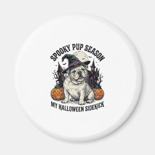 Aimant Chemise de Bulldog Halloween Chien Sorcière Mignon