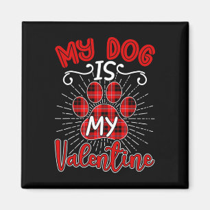 Aimant Chemise de cadeau de la Saint-Valentin pour chiens