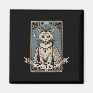 Aimant Chemise de carte Chat sans enfant Lady Chemise Vot