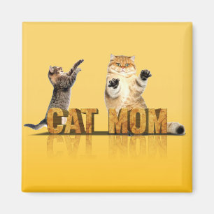 Aimant Chemise de chat drôle   cadeau maman chat   maman 