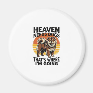 Aimant Chemise de chien Chow Chow Heaven Hommage Vintage