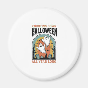 Aimant Chemise de compte à rebours d'Halloween Graphique 