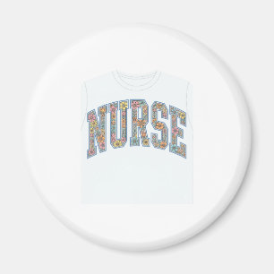 Aimant Chemise de conception de lettrage universitaire fl