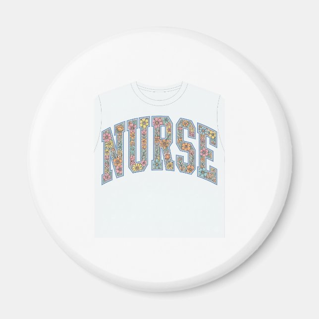 Aimant Chemise de conception de lettrage universitaire fl (Devant)
