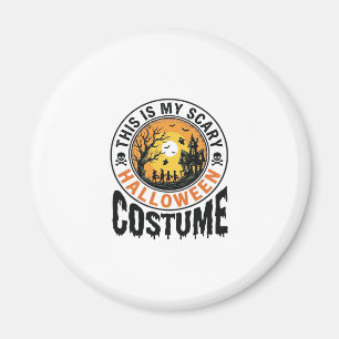 Aimant Chemise de costume d'Halloween effrayant avec grav