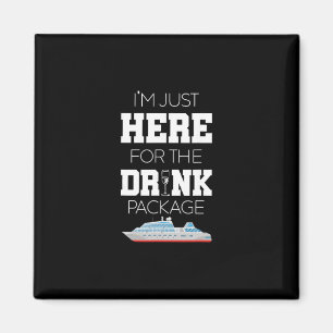 Aimant Chemise de fête drôle de vacances en croisière buv