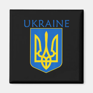 Aimant Chemise de fierté ukrainienne S Armoiries de l'Ukr