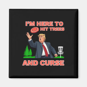 Aimant Chemise De Golf Disque Funny Frappe Les Arbres Et
