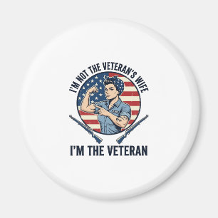 Aimant Chemise de gravure vintage patriotique de femme vé