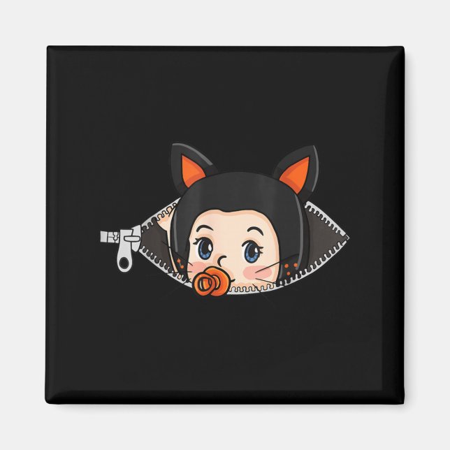 Aimant Chemise de grossesse Halloween - Bébé oreilles de  (Devant)