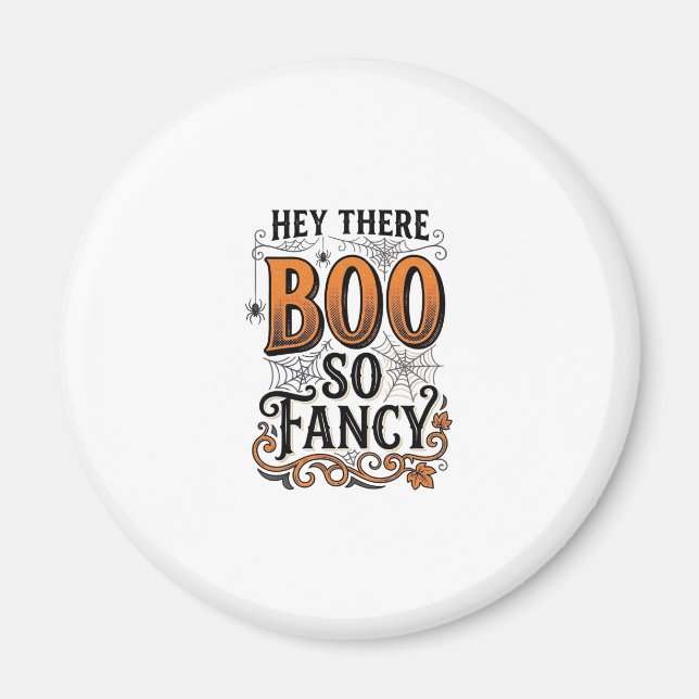 Aimant Chemise de Halloween Boo Gravure Vintage Mignonne  (Devant)