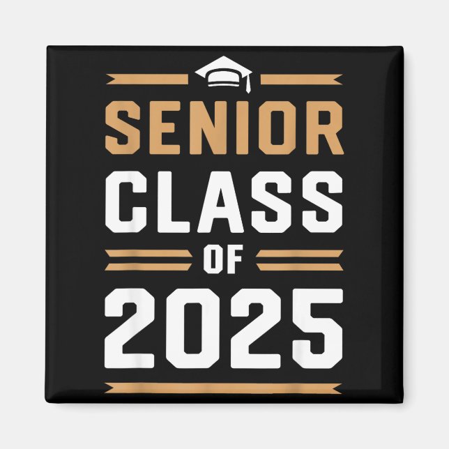 Aimant Chemise de la promotion 2025 lycée université (Devant)