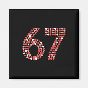 Aimant Chemise de la Saint-Valentin 67 6 7 Mème Drôle 67