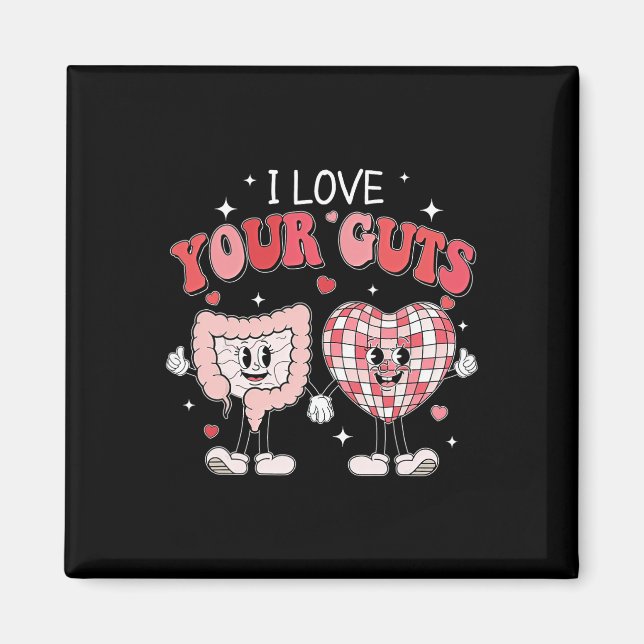 Aimant Chemise de la Saint-Valentin pour infirmière J'aim (Devant)