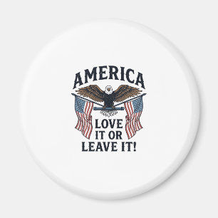 Aimant Chemise de l'aigle patriotique America Love It Or 