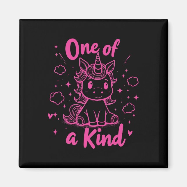 Aimant Chemise de licorne unique Mignonne Saint-Valentin  (Devant)