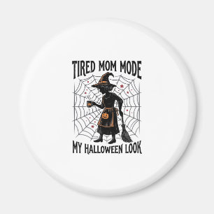 Aimant Chemise de maman Halloween Costume fatigué Graphiq