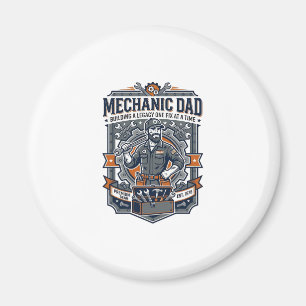 Aimant Chemise de Mécanicien de la Fête des Pères Papa Dr