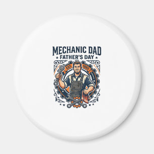 Aimant Chemise de Mécanicien de la Fête des Pères Papa Dr
