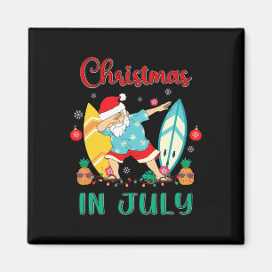 Aimant Chemise de Noël en Juillet Drôle de Père Noël Eté