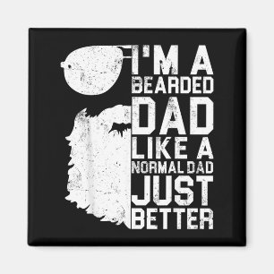 Aimant Chemise de papa barbu humour de barbe drôle fête d