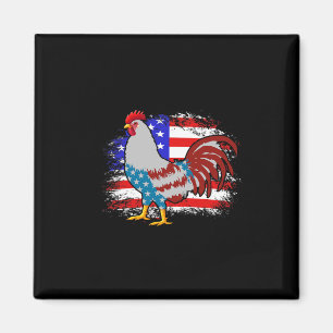 Aimant Chemise de papa de poulet du 4 juillet, poulet du