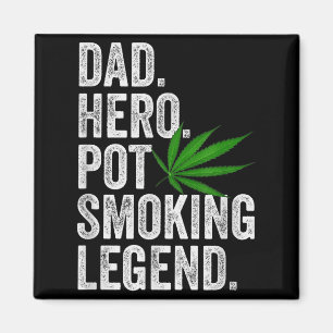 Aimant Chemise de papa herbe drôle Noël T fumeur humour