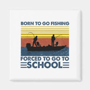 Aimant Chemise de pêche pour enfants Né pour aller pêcher