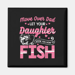 Aimant Chemise de pêche pour fille Chemise de papa et fil
