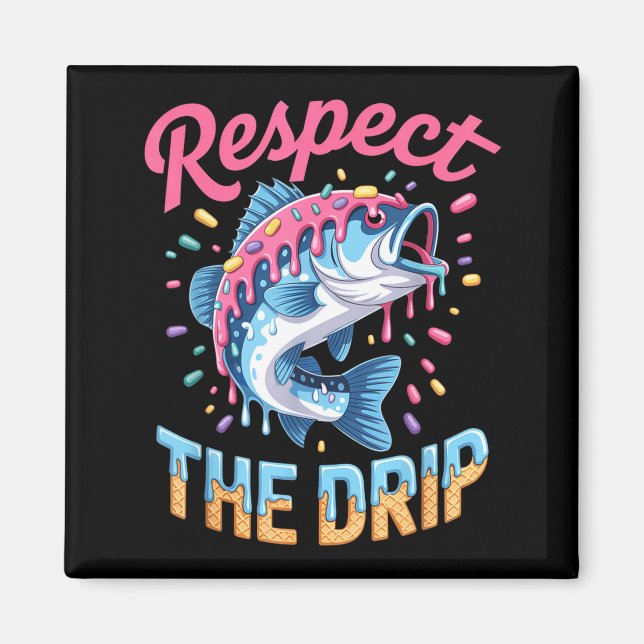 Aimant Chemise de pêche pour garçons Respecter le Drip Dr (Devant)