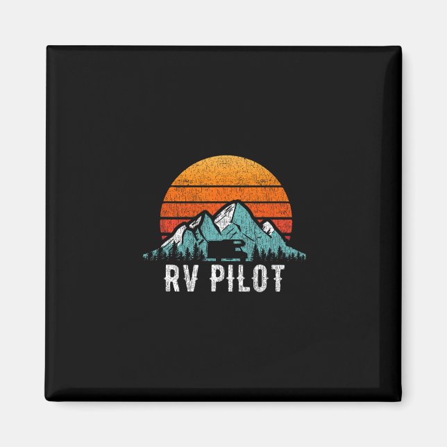 Aimant Chemise de pilote de camping-car cadeau de voyage  (Devant)
