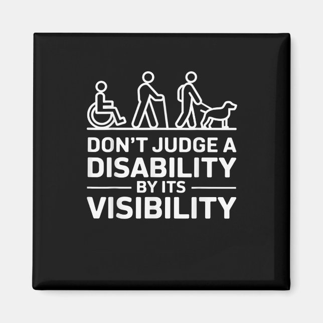 Aimant Chemise de sensibilisation au handicap pour enseig (Devant)