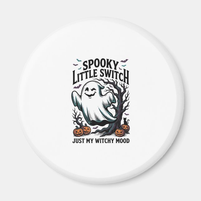 Aimant Chemise de sorcière Halloween Design d'humour de f (Devant)