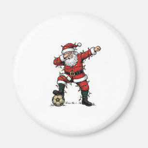 Aimant Chemise de sport de Noël de football Santa vintage