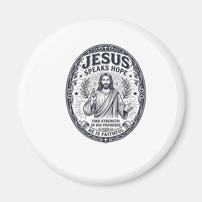 Aimant Chemise d'inclusion de la communauté sourde Jésus  (Devant)
