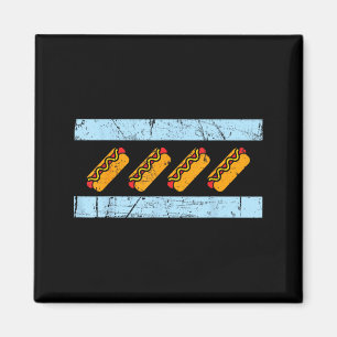 Aimant Chemise drapeau de Chicago Hotdog Funny Chicago St