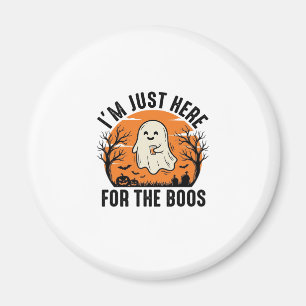 Aimant Chemise drôle de fantôme d'Halloween juste ici pou