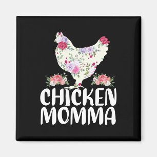 Aimant Chemise drôle de maman poulet pour femmes Fête des